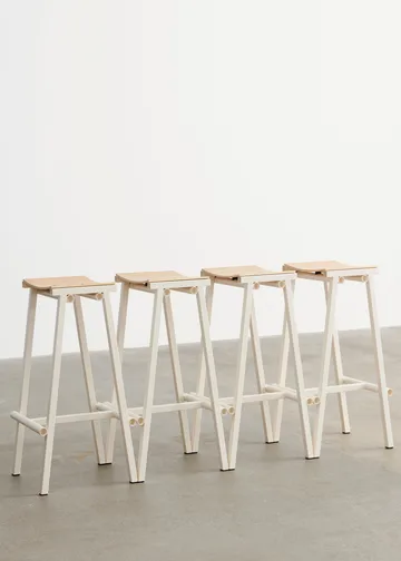 Taburete alto Taburete 8, 75 cm - Eggshell - HAY