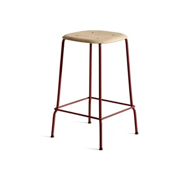 Taburete bajo Soft Edge 30 - Oak-fall red estructura de acero - HAY