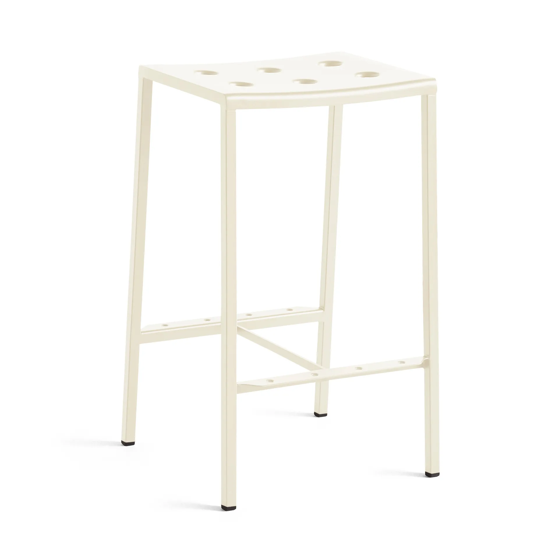 Taburete de bar Balcony bajo 65 cm, Beige tiza HAY