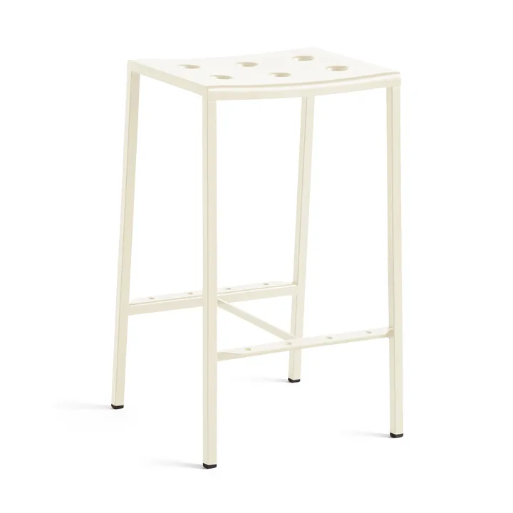 Taburete de bar Balcony bajo 65 cm - Beige tiza - HAY