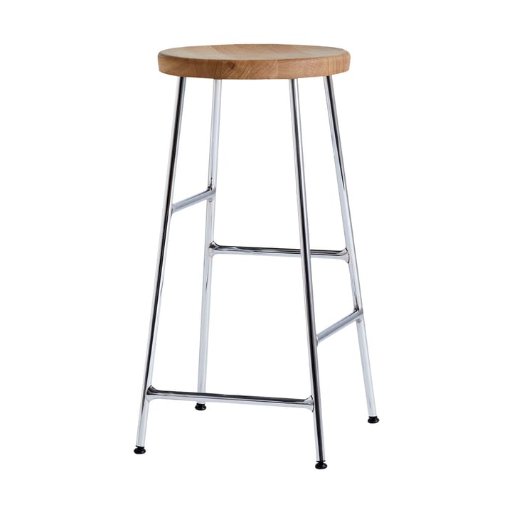 Taburete de bar Cornet 65 cm - Oiled oak-chrome - HAY