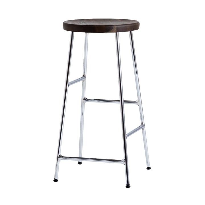 Taburete de bar Cornet 65 cm - Smoked oiled oak-chrome - HAY