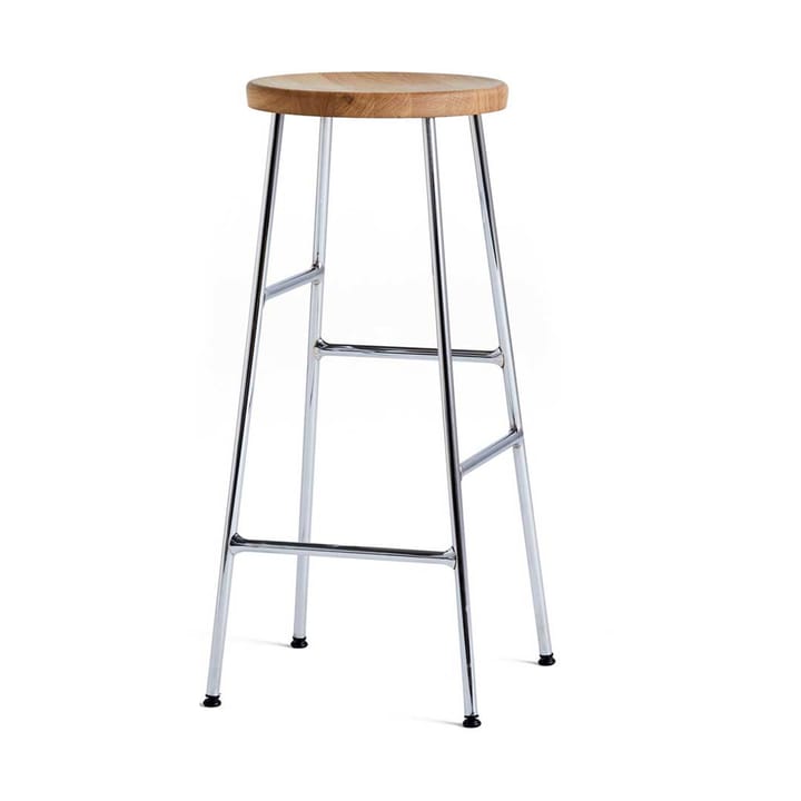 Taburete de bar Cornet 75 cm - Oiled oak-chrome - HAY