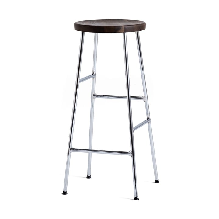 Taburete de bar Cornet 75 cm - Smoked oiled oak-chrome - HAY