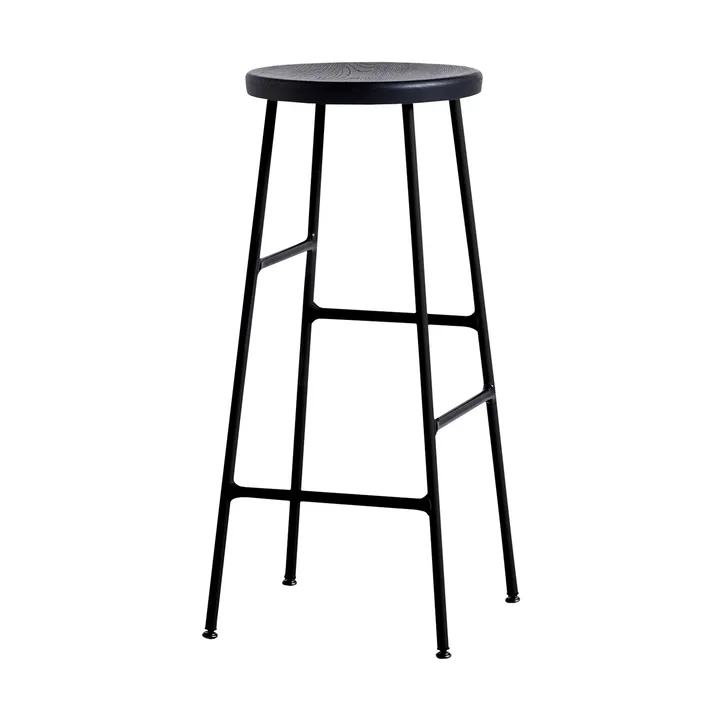 Taburete de bar redondo Cornet 75 cm - Soft black oak-soft black - HAY