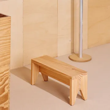 Taburete Manolito Long - Natural, 60 cm - HAY