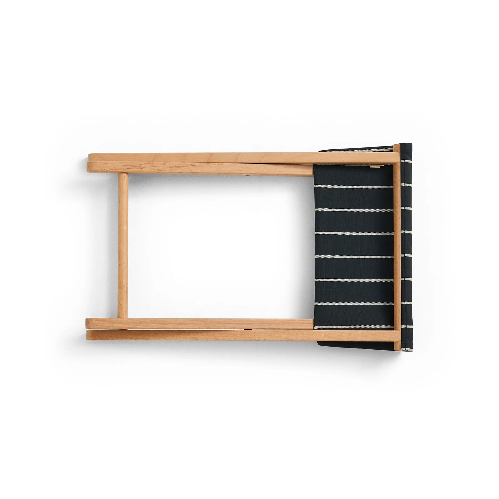 Taburete plegable Outdoor Market, Black-beige HAY