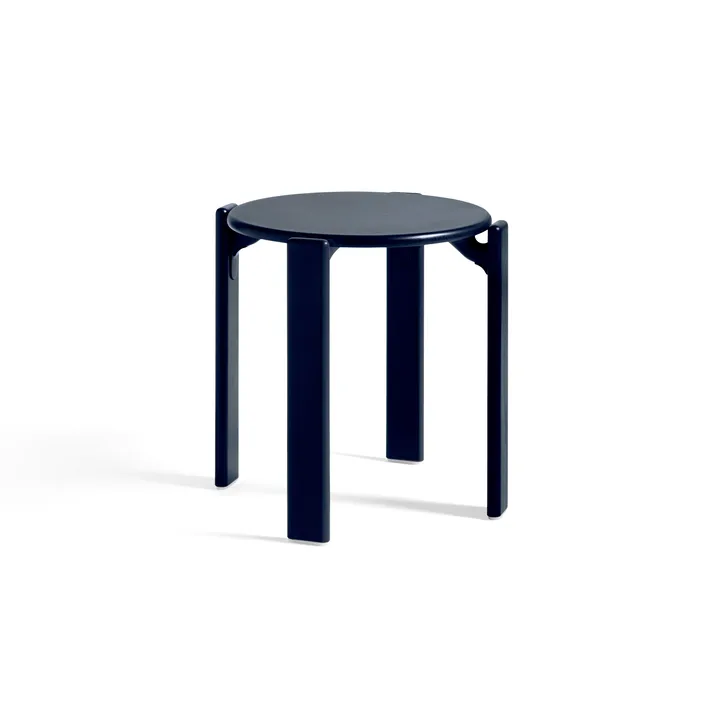 Taburete redondo Rey Ø46,5x46 cm - Azul profundo - HAY