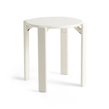 Taburete redondo Rey Ø46,5x46 cm - Blanco crema - HAY