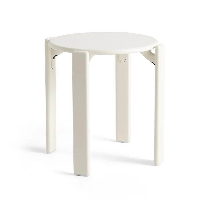 Taburete redondo Rey Ø46,5x46 cm - Blanco crema - HAY