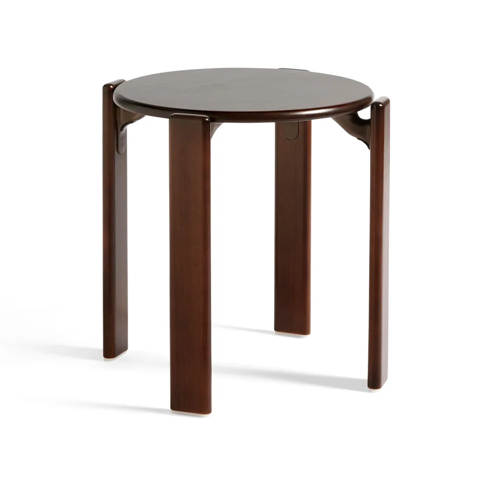 Taburete redondo Rey Ø46,5x46 cm, Marrón siena umbra HAY