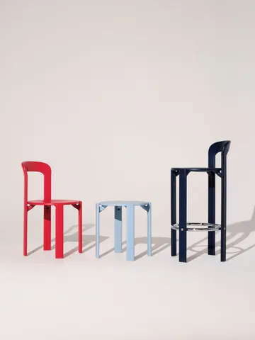 Taburete Rey Ø46,5x46 cm - Azul pizarra - HAY