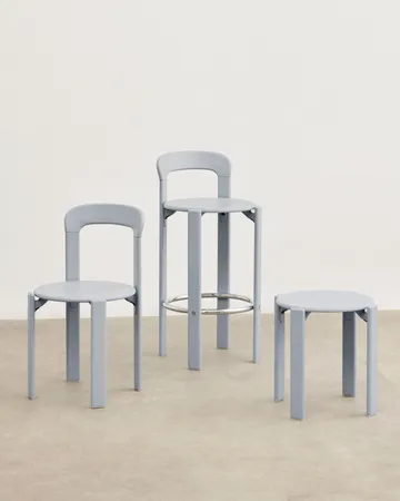 Taburete Rey Ø46,5x46 cm - Azul pizarra - HAY