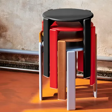 Taburete Rey Ø46,5x46 cm - Azul pizarra - HAY