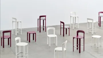 Taburete Rey Ø46,5x46 cm - Grape red - HAY