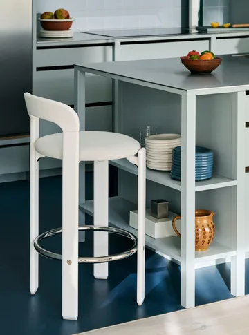 Taburete Rey tapizado 75 cm - Mode 011-cream white - HAY