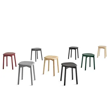 Taburete Soft Edge 72 - Black oak-estructura de roble negro - HAY