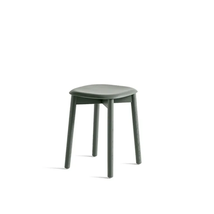 Taburete Soft Edge 72 - Dusty green-dusty green estructura de roble - HAY