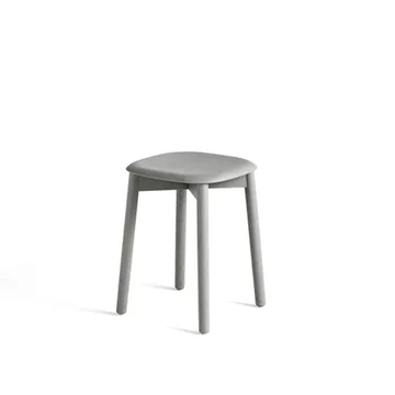 Taburete Soft Edge 72 - Soft grey-soft grey estructura de roble/exoesqueleto de roble - HAY