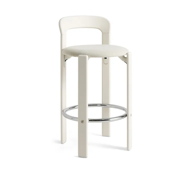 Taburete tapizado Rey Low - Mode 011-cream white - HAY