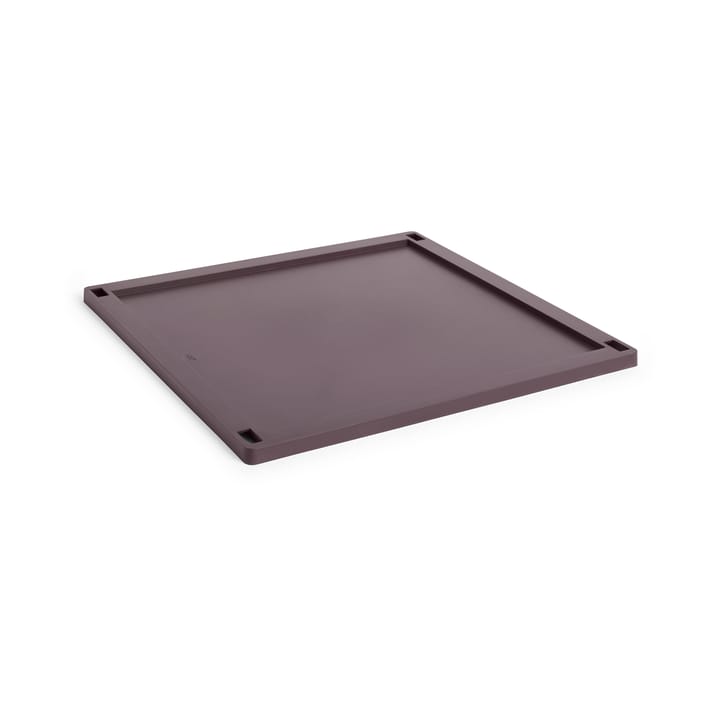 Tapa grande Colour Crate Square plastic - Bordeaux - HAY