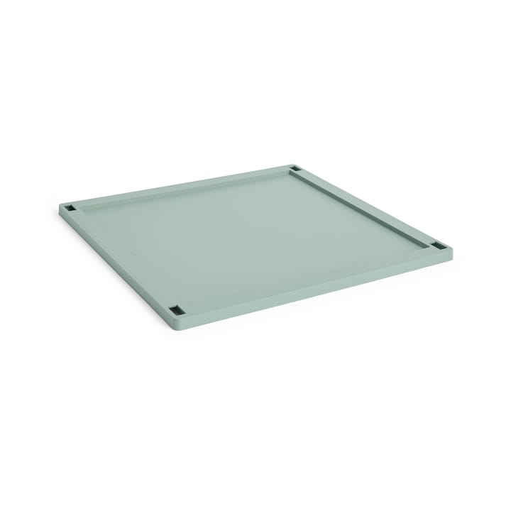 Tapa grande Colour Crate Square plastic - Sage green - HAY
