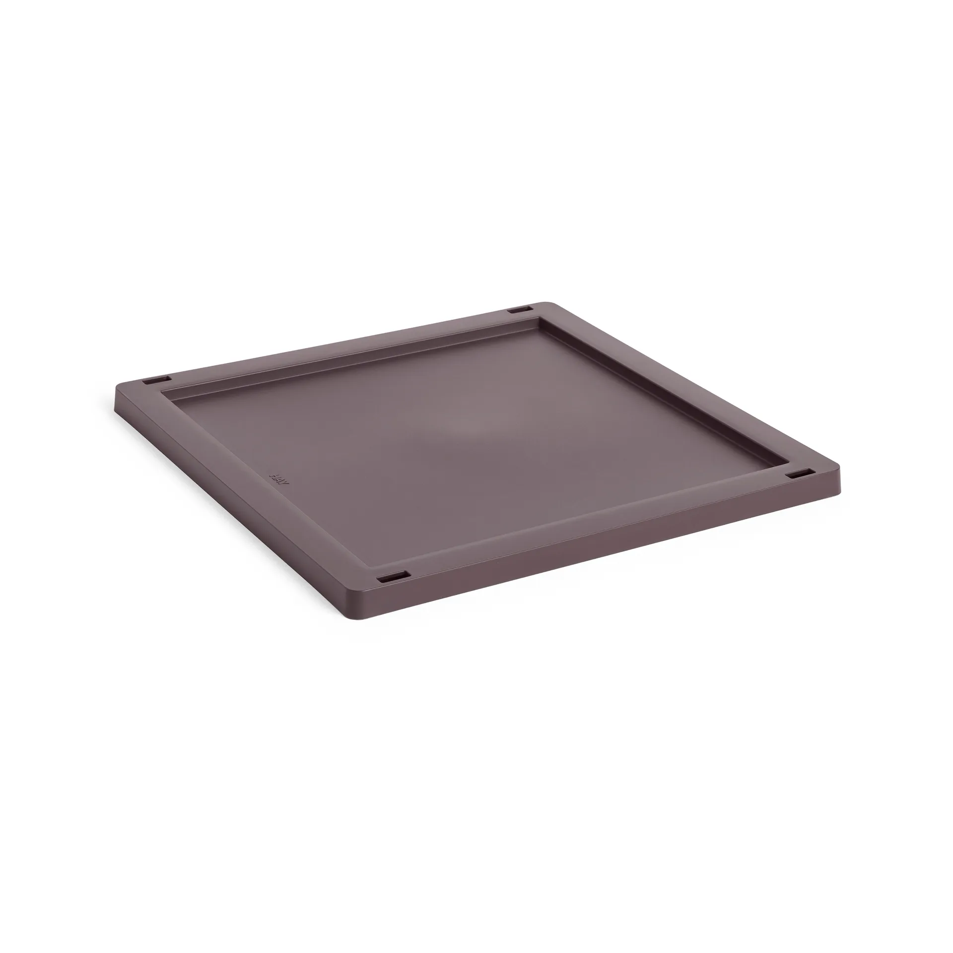 Tapa mediana Colour Crate Square/Cube plastic, Bordeaux HAY