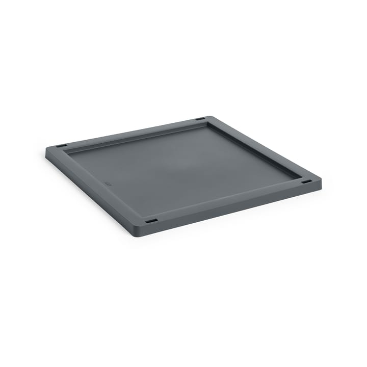 Tapa mediana Colour Crate Square/Cube plastic - Charcoal - HAY