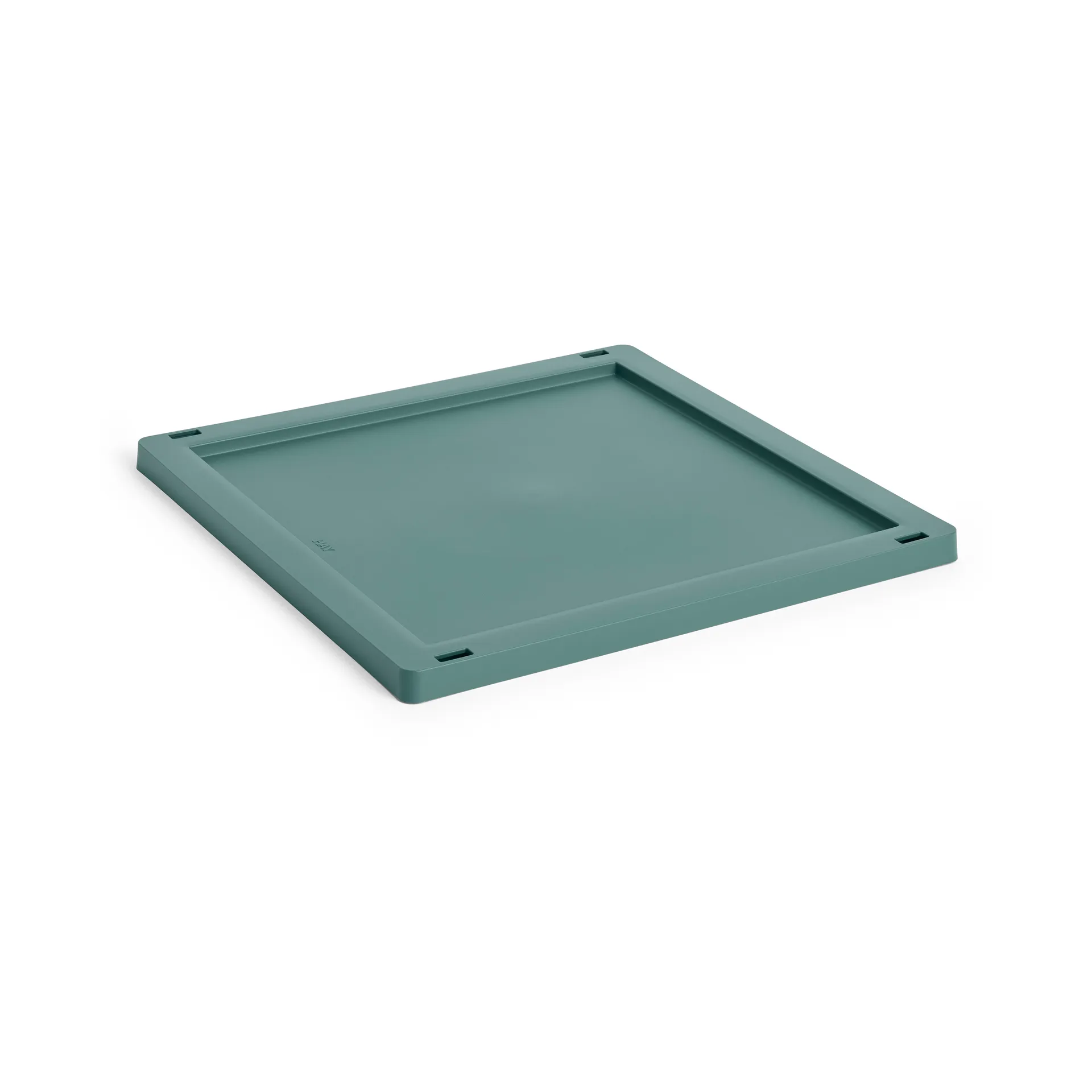 Tapa mediana Colour Crate Square/Cube plastic, Dark green HAY