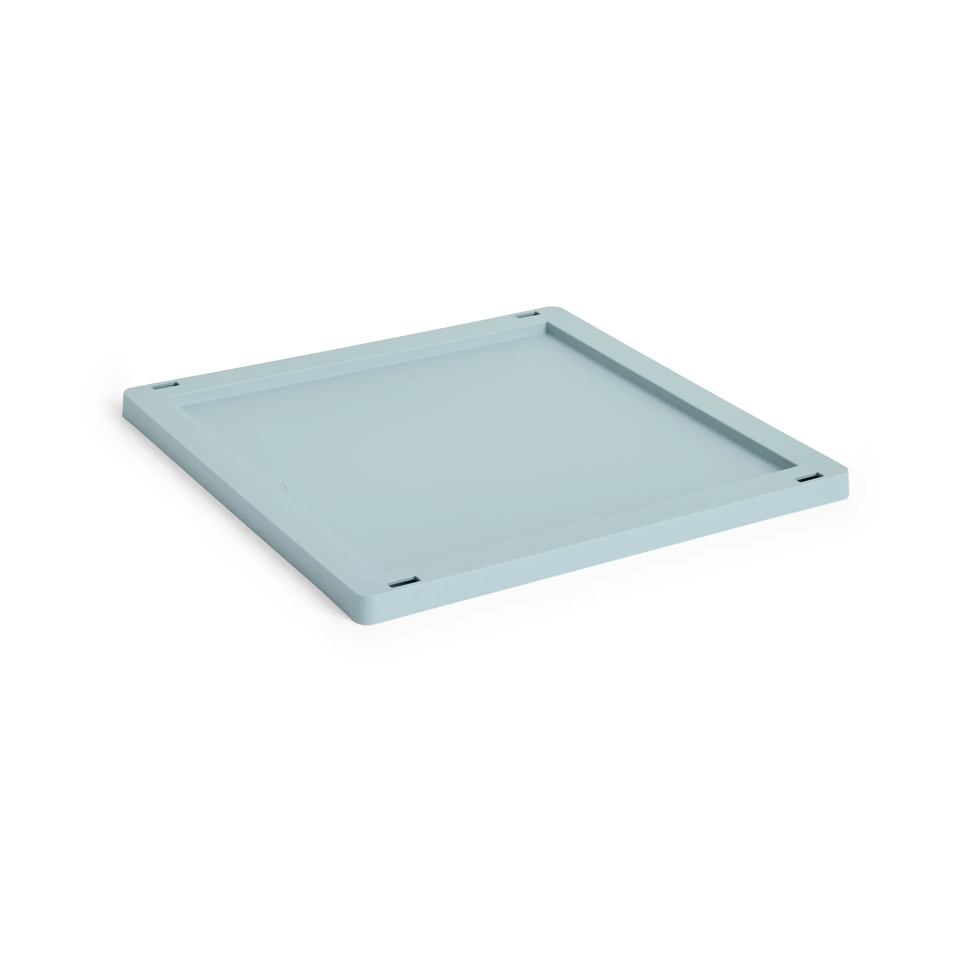 Tapa mediana Colour Crate Square/Cube plastic, Dusty blue HAY