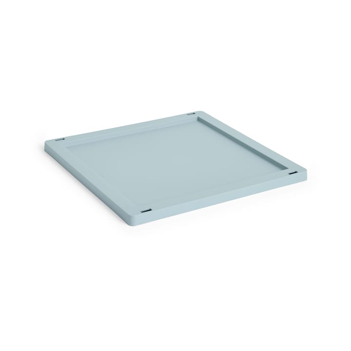 Tapa mediana Colour Crate Square/Cube plastic - Dusty blue - HAY