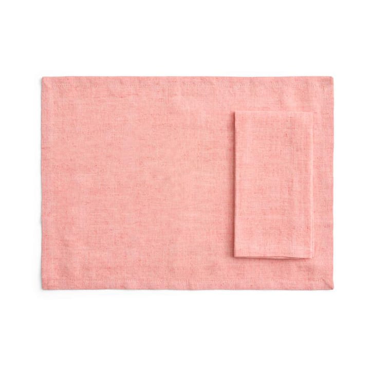 Tavolo mantel individual/servilleta 4-pack - Soft coral - HAY