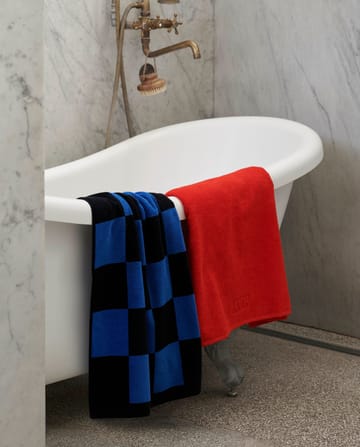 Toalla de baño Check 70x136 cm - Cobolt blue - HAY