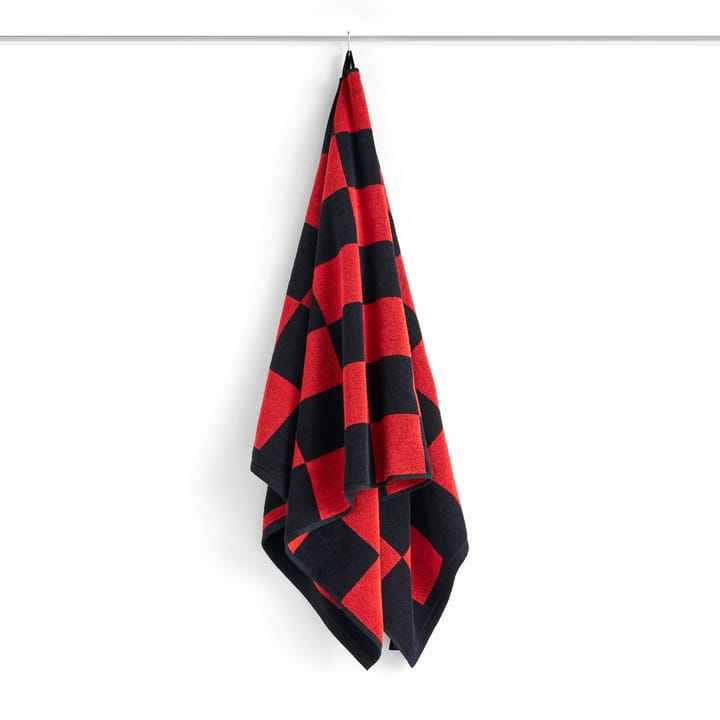 Toalla de baño Check 70x136 cm, Poppy red HAY