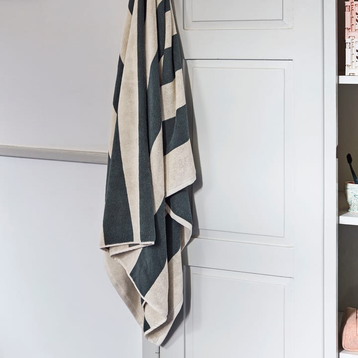 Toalla Frotté Stripe 100x150 cm, Dark green HAY