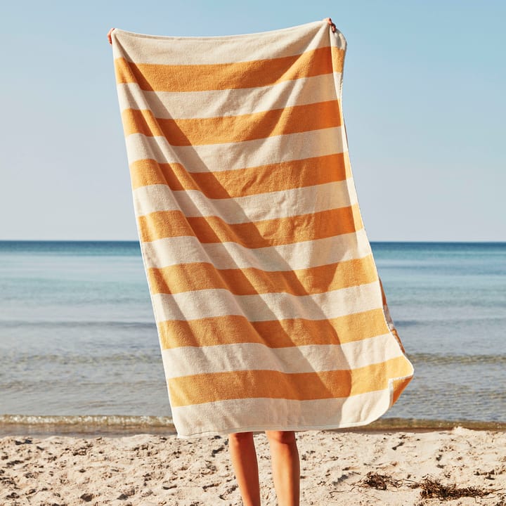 Toalla Frotté Stripe 100x150 cm, Warm yellow HAY