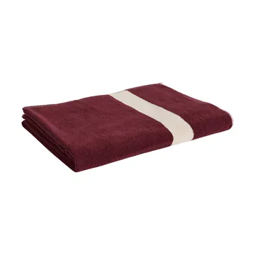 Toalla Stripe - Burgundy, 100x150 cm - HAY