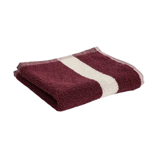 Toalla Stripe - Burgundy, 30x30 cm - HAY