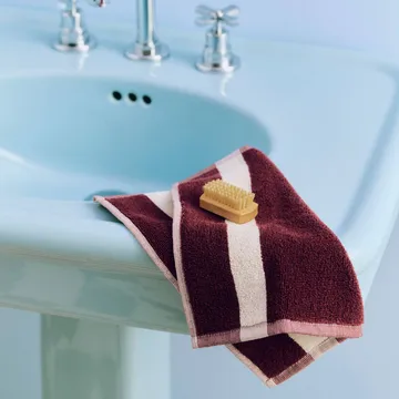 Toalla Stripe - Burgundy, 30x30 cm - HAY