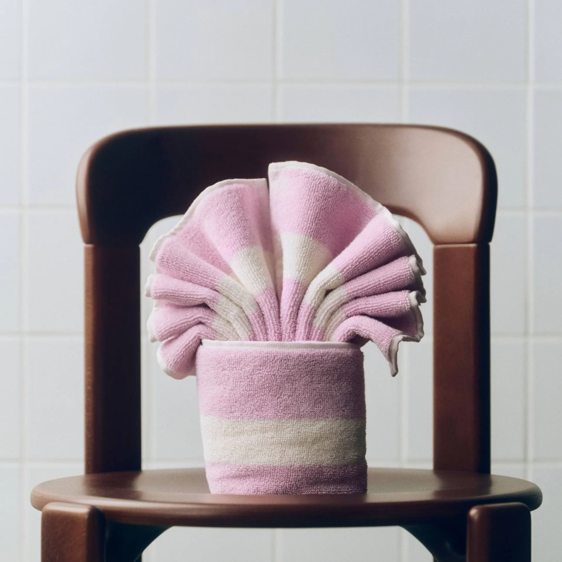 Toalla Stripe, Cool pink, 40x60 cm HAY