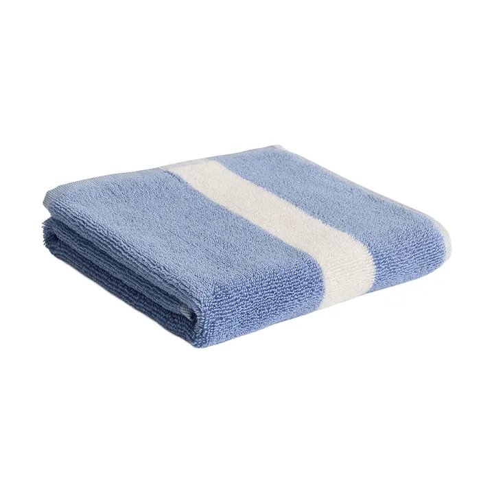 Toalla Stripe - Dusty blue, 40x60 cm - HAY