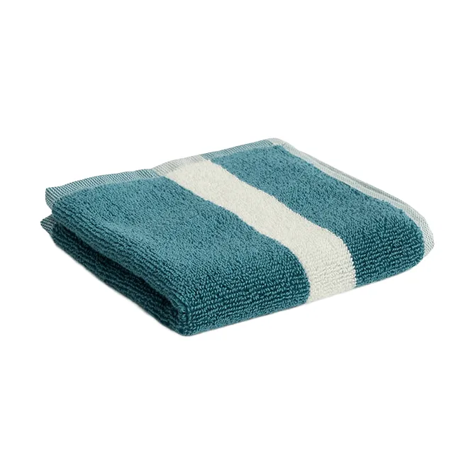 Toalla Stripe - Petrol blue, 30x30 - HAY