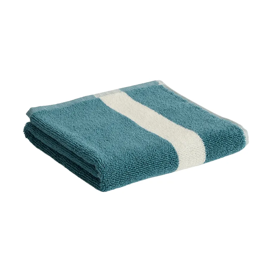 Toalla Stripe, Petrol blue, 40x60 cm HAY
