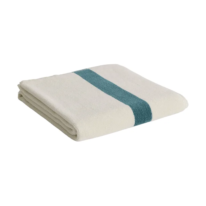 Toalla Stripe - Petrol blue, 70x140 cm - HAY