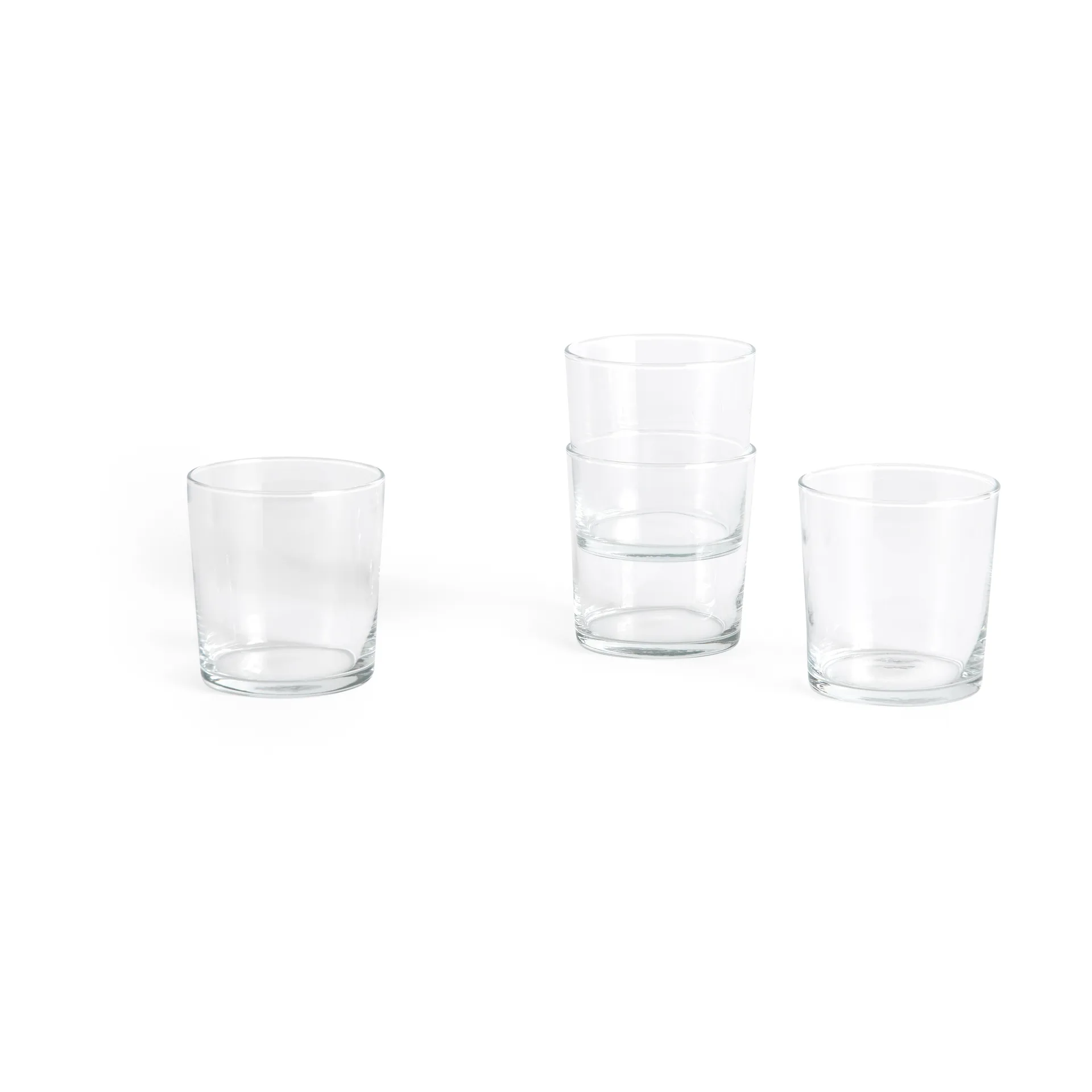 Vaso para beber Glass  M 36 cl, pack de 4, Transparente HAY