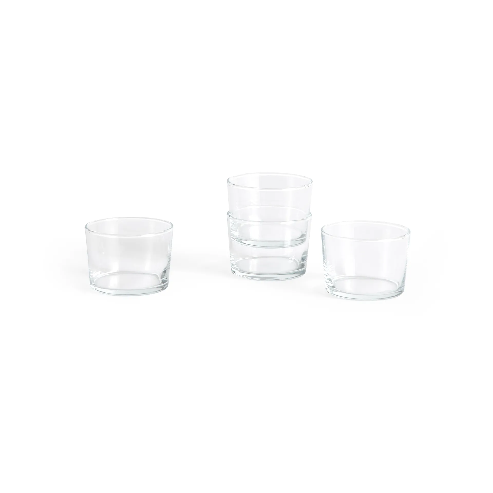 Vaso para beber Glass S 22 cl, pack de 4, Transparente HAY
