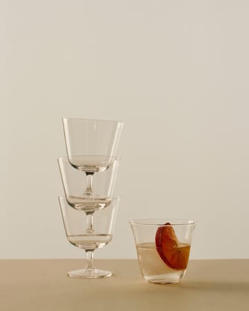 Vasos Curve Stem, 2-pack - Clear - HAY