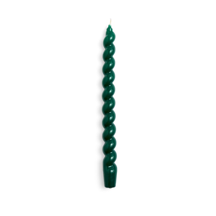 Vela Candle Long Spiral, Green HAY