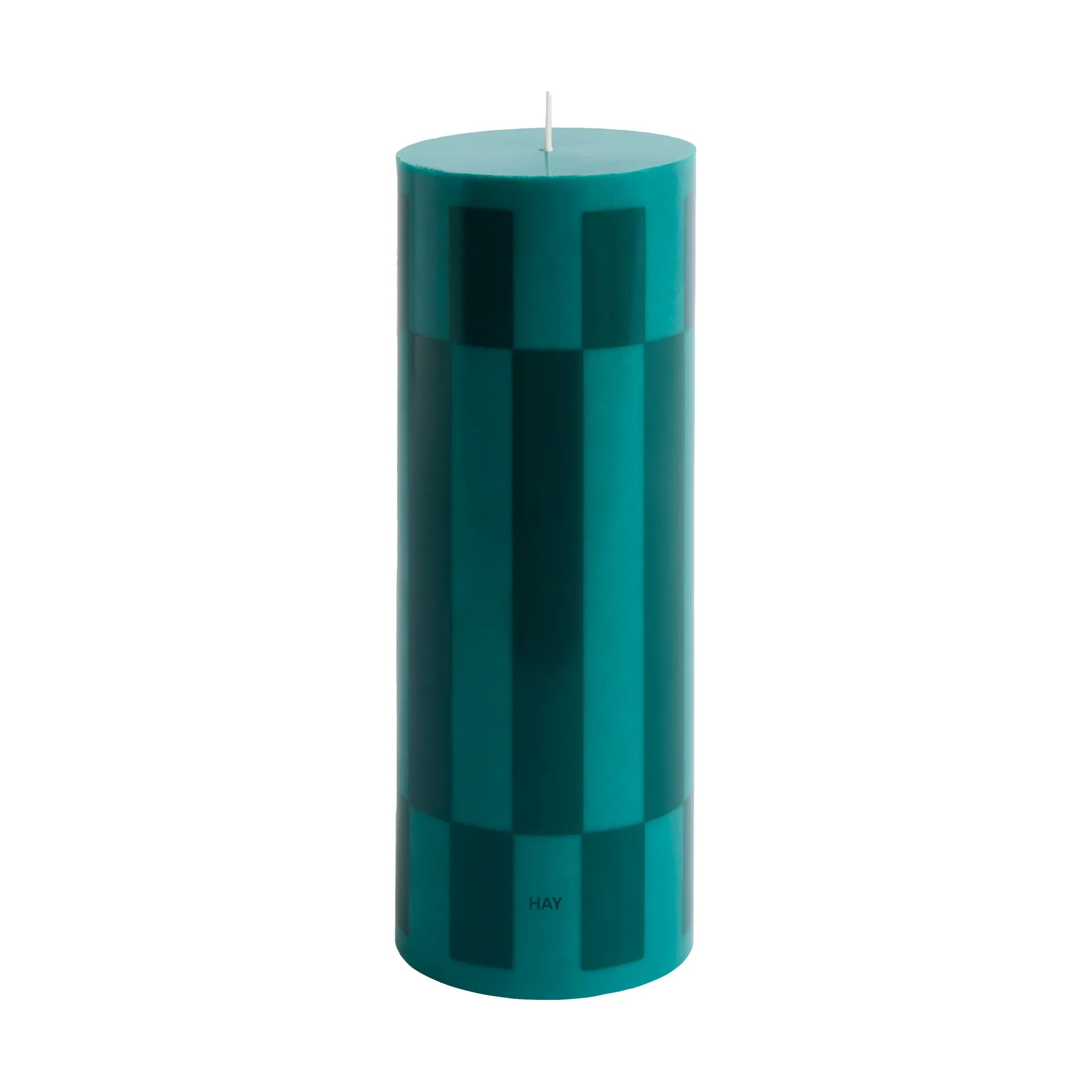 Vela gruesa Column Candle large 25 cm, Green-dark green HAY