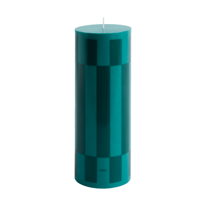 Vela gruesa Column Candle large 25 cm - Green-dark green - HAY